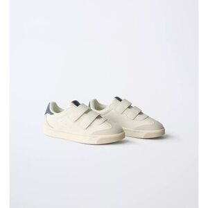 NWT Size 11 Zara Kids Toddler Boys Cream and Gray Sneakers